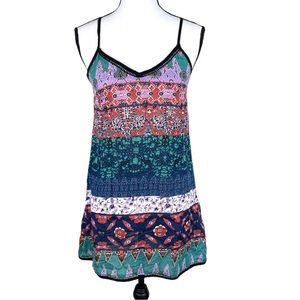 Olivaceous Boho Sleeveless Mini Dress